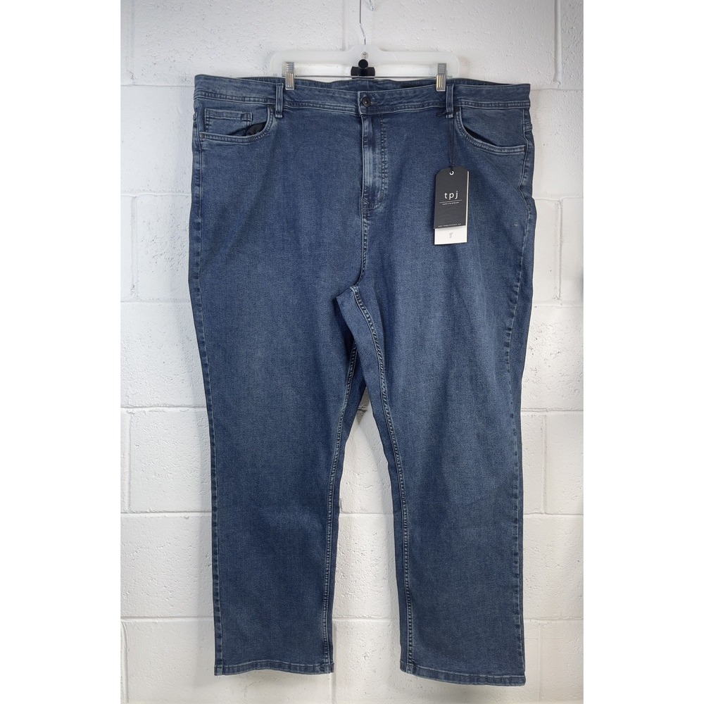 The Perfect Jean NYC Athletic Fit Mens Jeans 50x30 Stretch Blue TPJ 50 x 30 NWT